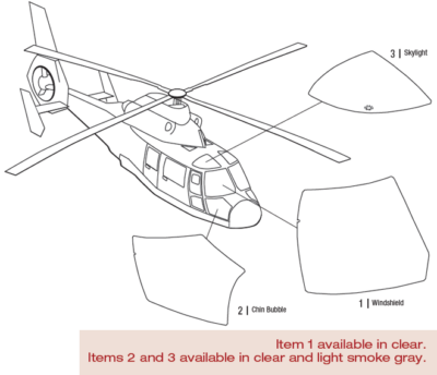 Airbus AS365N Helicopter | Tech-Tool Plastics